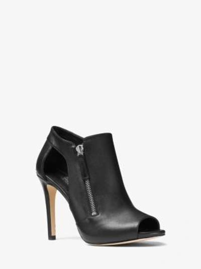 clara peep toe leather pumps by michael kors|Michael Kors Clara Slip.